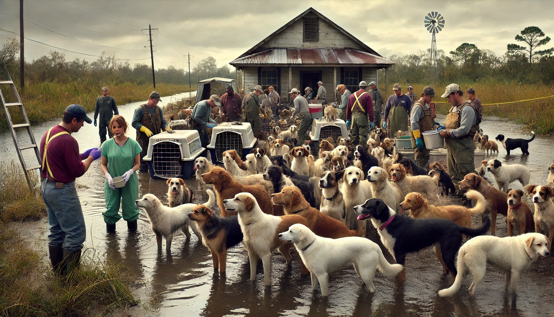 175 dogs saved from hoarder slidell la oct.2011