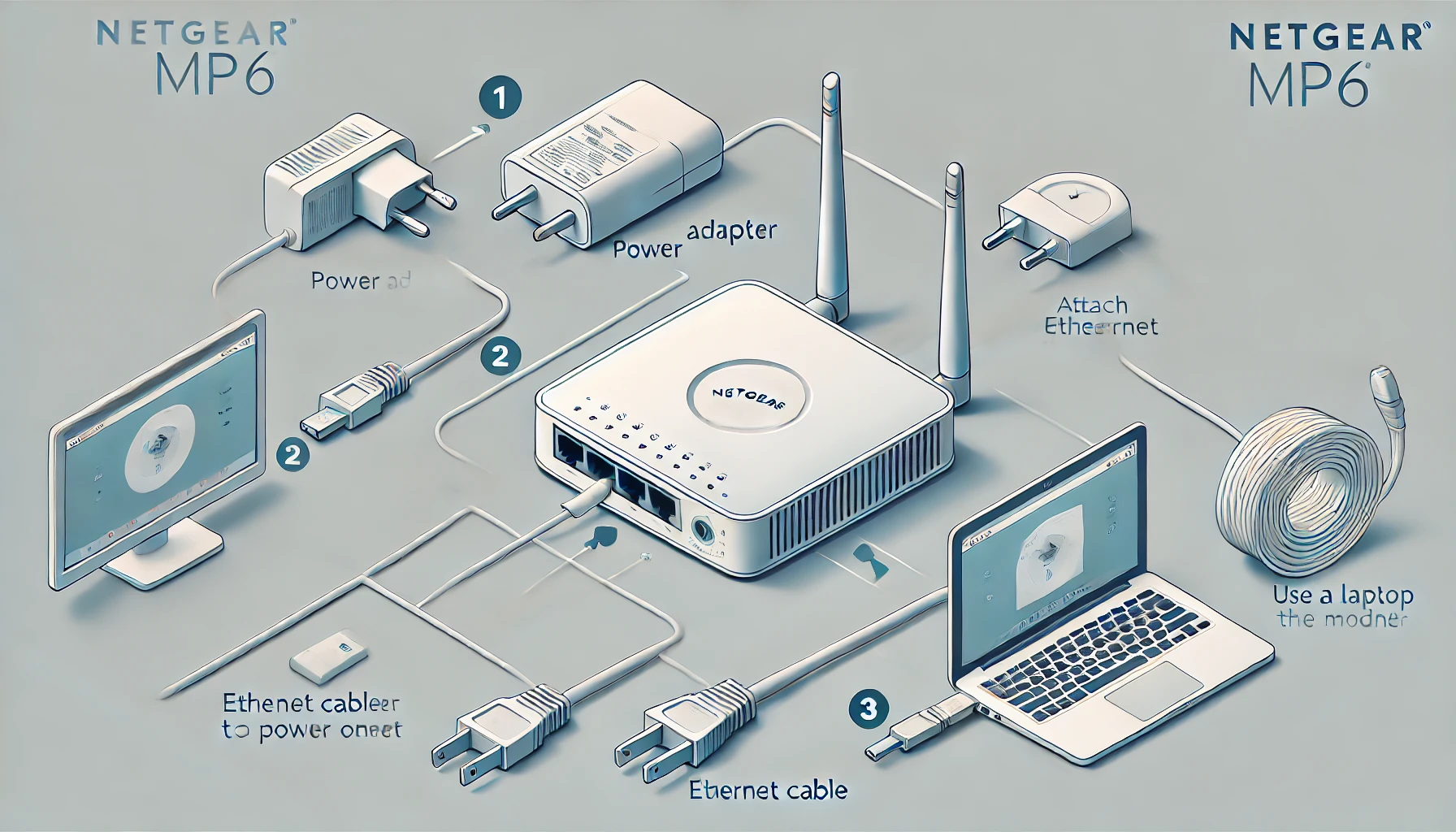 how to setup a netgear mp6