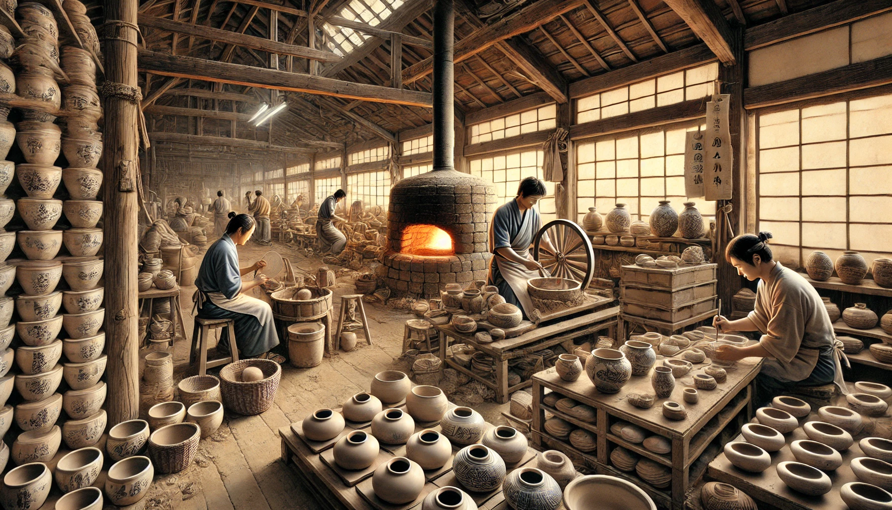 how they make chousekiyuu pottery